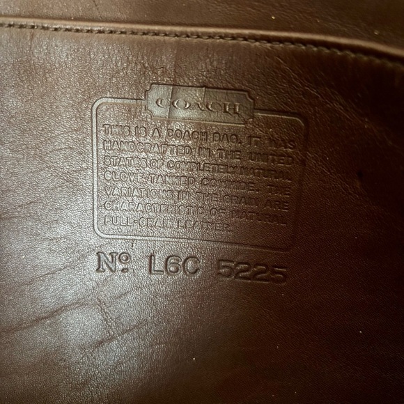 Coach vintage Rich Brown Leather Laptop Document Sleeve portfolio bag - Picture 9 of 14